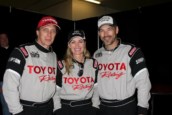 Visiting Alumni Racer William Fitchner, Current Racers Eileen Davidson and Eddie Cibrian — Stock Photo, Image