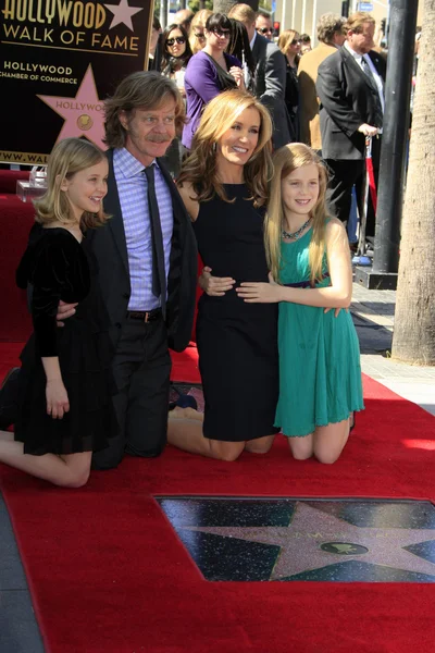 William H. Macy, Felicity Huffman, filles — Photo