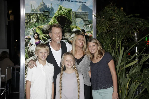 James Hetfield y su familia — Foto de Stock