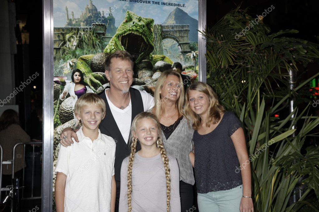 Photos james hetfield family James Hetfield and family Stock