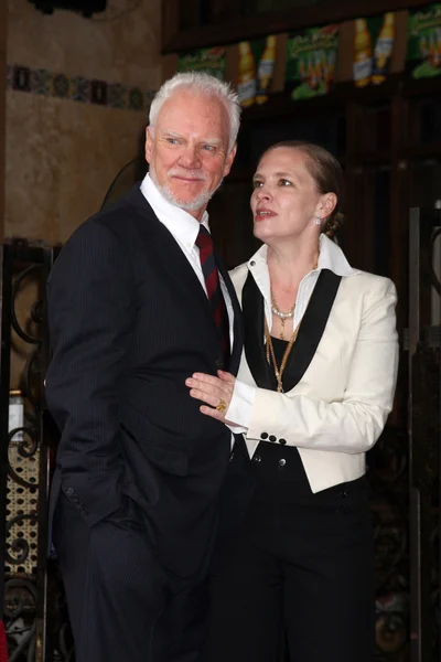 Malcolm McDowell, esposa — Fotografia de Stock