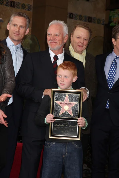 Malcolm McDowell, hijo Beckett McDowell — Foto de Stock