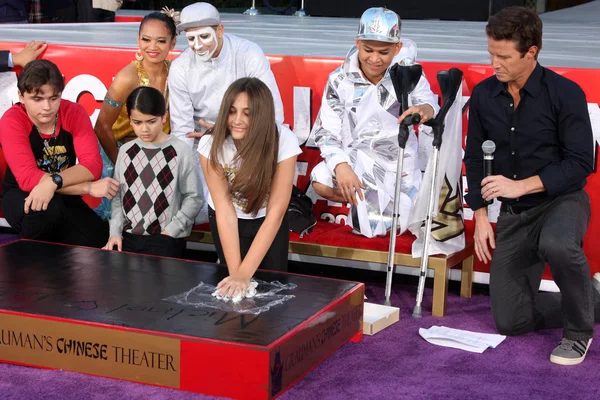 Prince Michael Jackson, Prince Michael Jackson, II aka Blanket Jackson, Paris Jackson — Stock Photo, Image