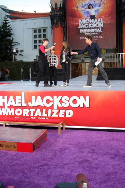 Принц Michael Jackson, Принц Michael Jackson, Ii aka ковдру Jackson, Париж Jackson — стокове фото