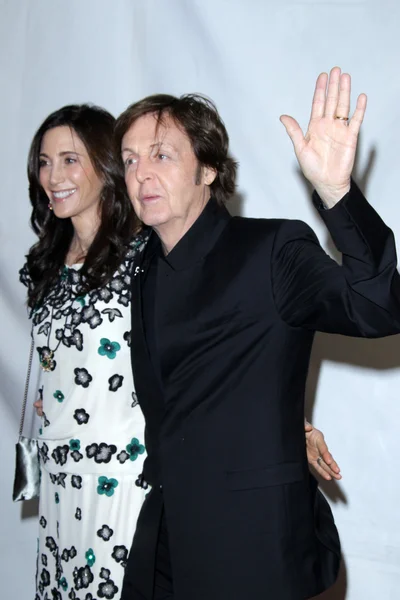 Nancy Shevell, Paul McCartney — Stock Photo, Image