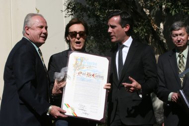 Tom Lebonge, Paul Mccartney, Eric Garcetti