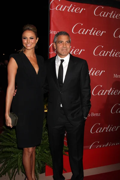 Стейси Кейблер, Джордж Клуни — стоковое фото