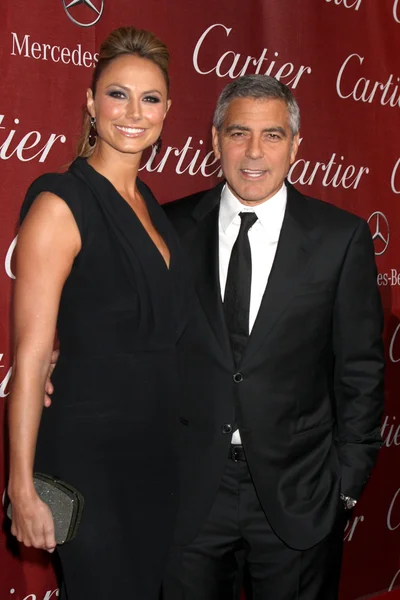 Stacy Keibler, George Clooney — Stok fotoğraf