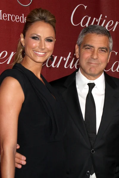 Stacy Keibler, George Clooney — Foto de Stock