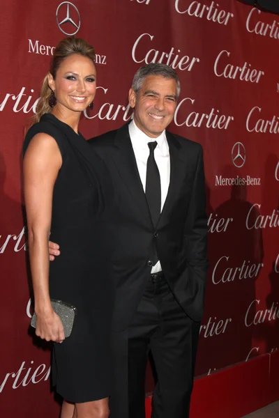 Stacy Keibler, George Clooney — Stock fotografie