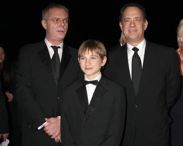 Stephen Daldry, Thomas Horn, Tom Hanks — Stock Photo, Image