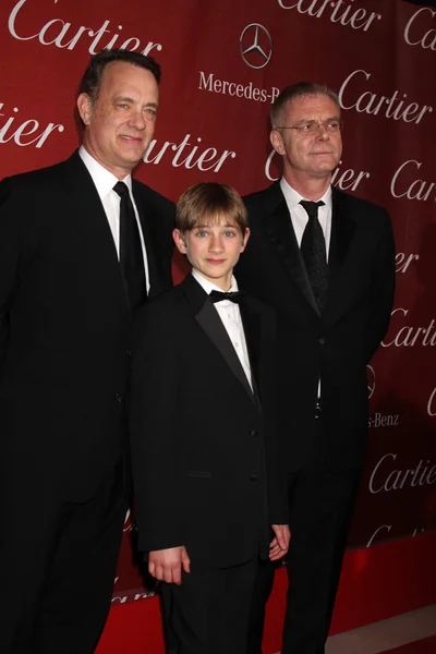 Tom Hanks, Thomas Horn, Stephen Daldry — Stock Photo, Image