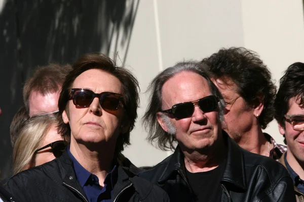 Paul McCartney, Neil Young — Stock Photo, Image