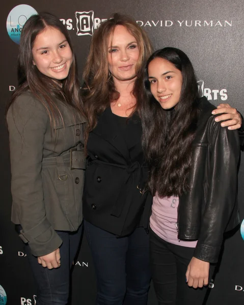 stock image Catherine Bach, daughters