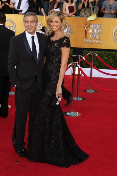 George Clooney und Stacy Keibler — Stockfoto