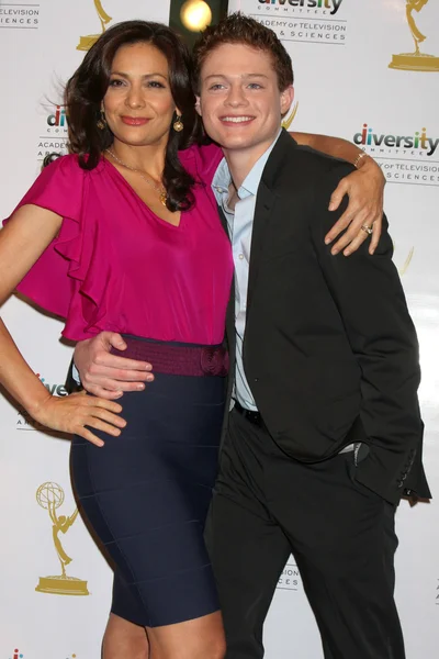 Constance Marie, Sean Berdy — Stock Photo, Image