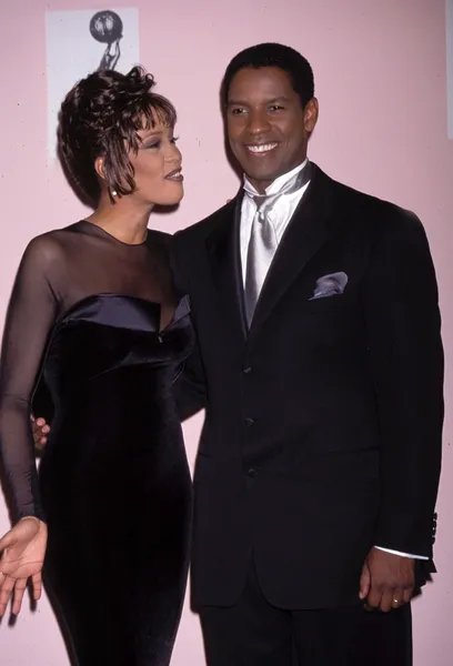 Whitney Houston, Denzel Washington — Fotografia de Stock