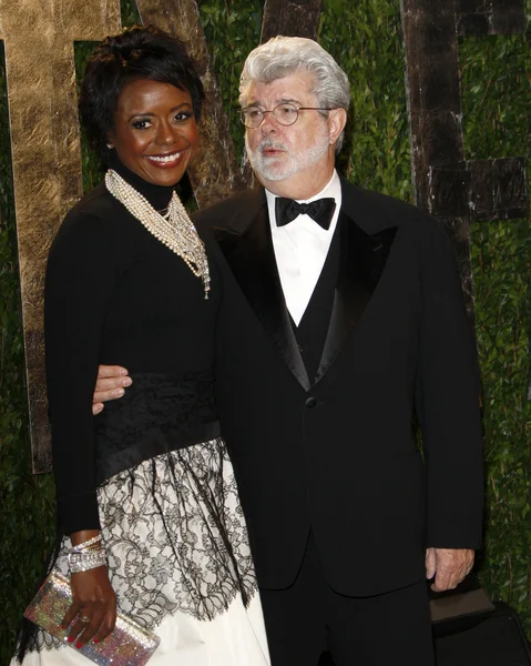 Mellody Hobson and George Lucas — Stock Photo, Image