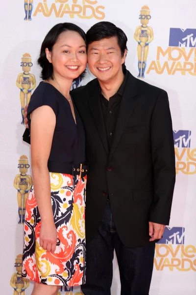 stock image Ken Jeong & Wife Tran