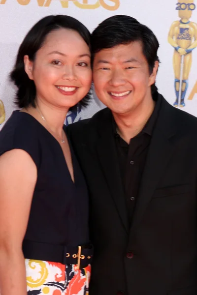 stock image Ken Jeong & Wife Tran