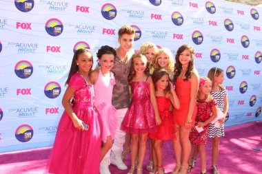 Dance Moms Cast with Justin Bieber clipart