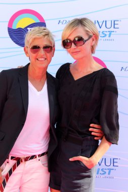 Ellen DeGeneres, Portia de Rossi clipart