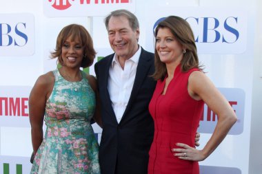 Gayle King, Charlie Rose, Norah O'Donnell clipart