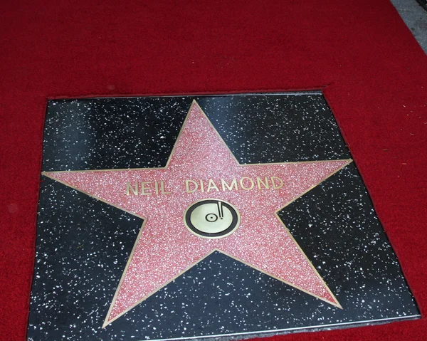 Neil Diamond WoFame Star — Stock Photo, Image