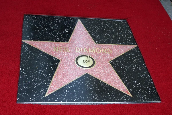 Neil Diamond Wofame Star — Stockfoto