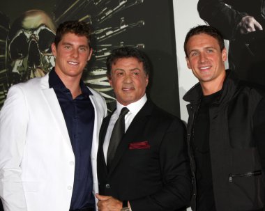 Conor Dwyer, Sylvester Stallone, Ryan Lochte