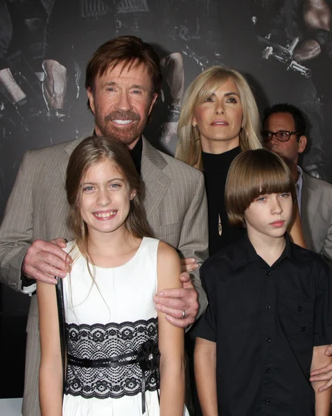 Chuck Norris, familia — Foto de Stock