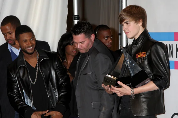 Usher, Justin Bieber — Stok Foto