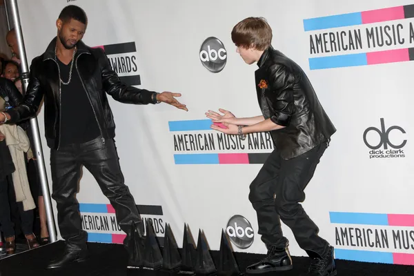 Stock image Usher, Justin Bieber