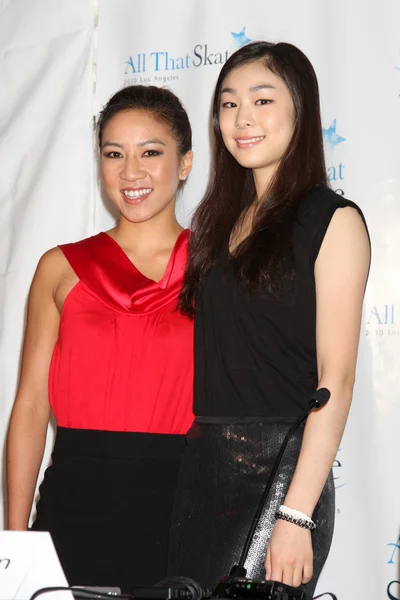 Michelle kwan i yuna kim — Zdjęcie stockowe