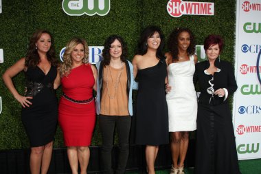 Leah Remini, Marissa Jaret Winokur, Sara Gilbert, Julie Chen, Holly Robinson Peete and Sharon Osbourne clipart