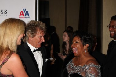 Penny lancaster, rod stewart ve gladys knight