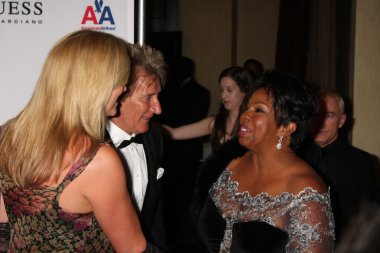 Penny lancaster, rod stewart ve gladys knight