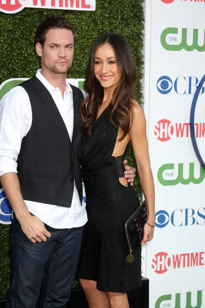 Shane West and Maggie Q — Stock Photo, Image