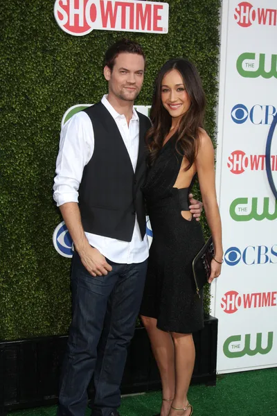 Shane West and Maggie Q — Stock Photo, Image