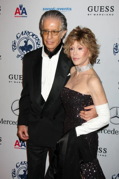 Jane Fonda y su marido — Foto de Stock