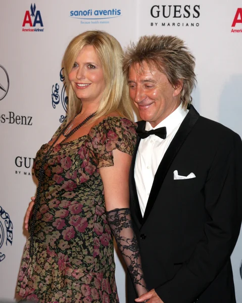 Penny Lancaster and Rod Stewart — Stock Photo, Image