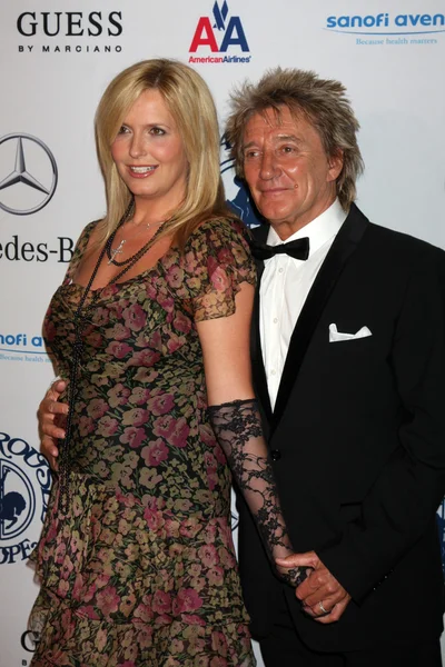 Penny Lancaster and Rod Stewart — Stock Photo, Image