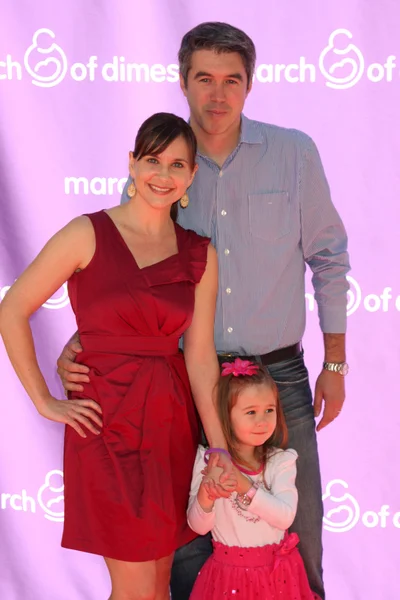 Kellie Martin & rodina — Stock fotografie