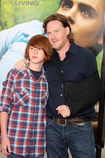 Donal Logue and son Finn — Stock Photo, Image