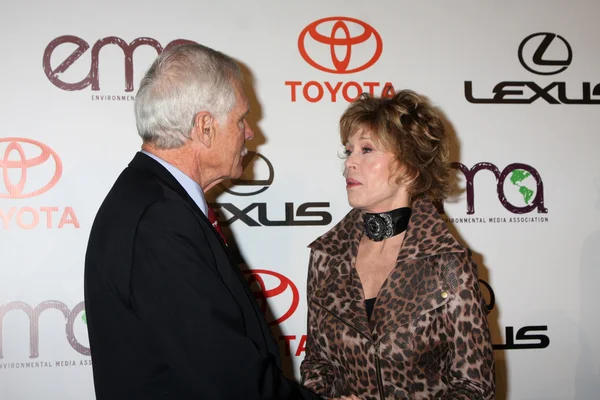 Ted Turner, Jane Fonda — Stock Photo, Image