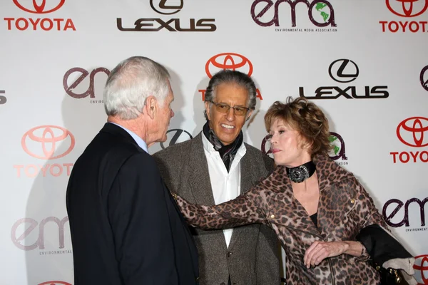 Ted Turner, Richard Perry e Jane Fonda — Fotografia de Stock