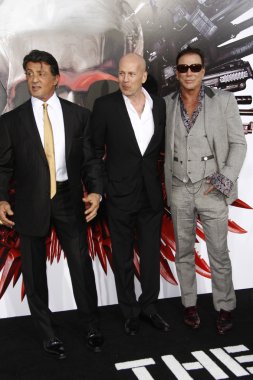 Sylvester stallone, bruce willis ve mickey rourke