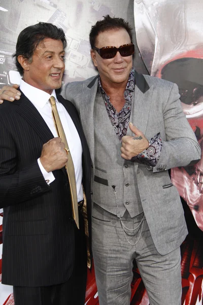 stock image Sylvester Stallone and Mickey Rourke