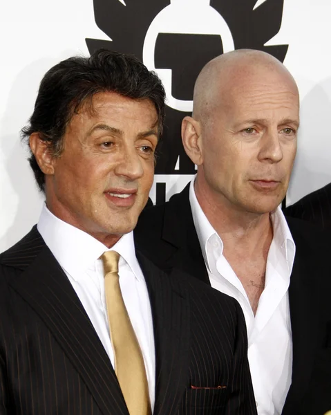 Sylvester Stallone and Bruce Willis — Stock Photo, Image