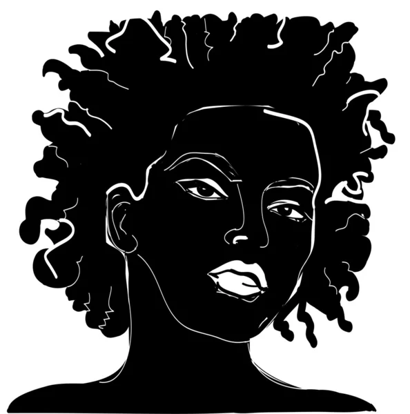 Menina africana — Vetor de Stock